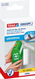Takjateip tesa® On&amp;Off Universal valge 1 m x 20 mm