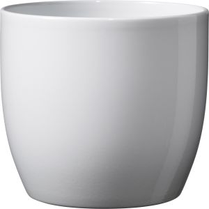 Ümbrispott Basel Ø 12 cm, valge