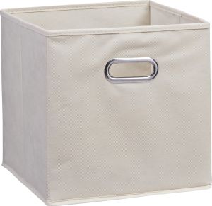 Kangast säilituskast Zeller 28 x 28 x 28 cm, beež