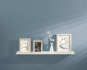 Pildiriiul Border 800 x 90 x 30 mm valge