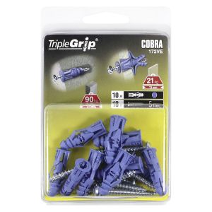 Naeltüübel Cobra TripleGrip 172VE 10 tk