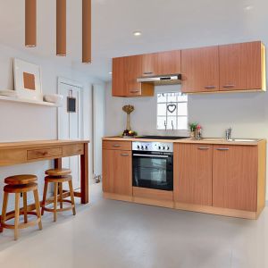 Miniköök Gerda Respekta 2,1 m pöök, keraamilise pliidiga