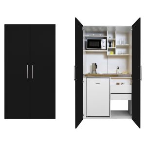 Miniköök Respekta SKWSMIC 104 cm must