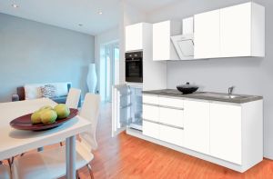 Köögikomplekt Respekta Premium 2,7 m valge matt