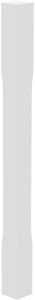 Trepipiirde otsapost Lundbergs Helsinki valge 86 x 86 x 1150 mm