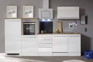 Köögikomplekt Respekta  Premium 2,9 m läikiv valge