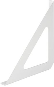 Riiulikandur Tri valge 190 x 190 x 18 mm