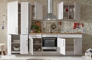 Köögikomplekt Respekta Country 3 m, valge, keraamiline pliit