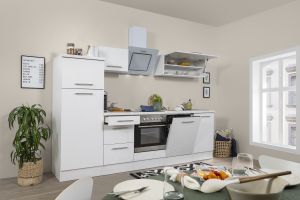 Köögikomplekt Respekta Amanda Premium 2,8 m, valge, keraamiline pliit