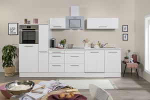 Köögikomplekt Respekta Amanda Premium 3,1 m, valge, keraamiline pliit
