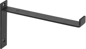 Riiulikandur Lip must 260 x 130 x 30 mm