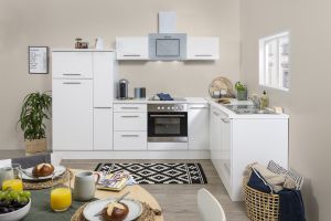 Köögikomplekt Respekta Amanda Premium 2,9 m, valge, keraamiline pliit