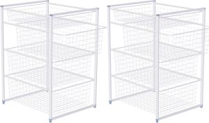 2 korvriiulit Regalux 435 x 500 x 720 mm valge