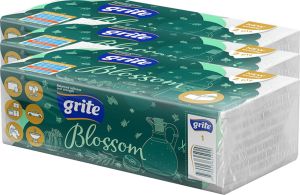 3 pakki Paberkäterätikuid Grite Blossom 120 tk