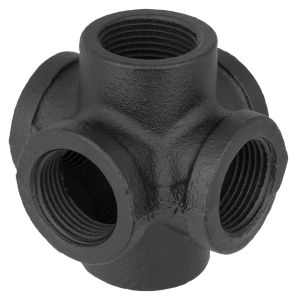 6T-liitmik Walteco RT-25 must Ø 25 mm