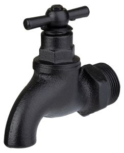 Veekraan Waalteco RT-20 must Ø 25 x 80 mm