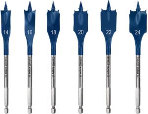 Lapikfreespuuride komplekt Bosch Expert Self cut speed 14-24 mm 6 tk