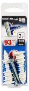 Kipsplaaditüübel Cobra WallDriller Plus 6 mm 2 tk