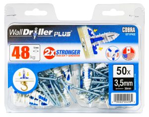 Kipsplaaditüübel Cobra WallDriller Plus 2,5 mm 50 tk