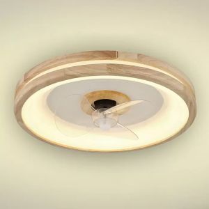 LED-plafoon Voltomat ventilaatoriga Santana Ø 50 cm