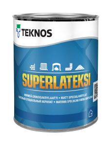 Sisevärv Teknos Superlateksi PM1 valge