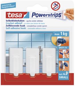 Nagi tesa® Powerstrips Classic valge 3 tk