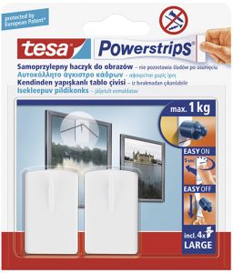 Pildinagi Tesa® Powerstrips valge 2 tk