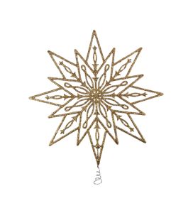 Ladvatäht 25 cm, kuldne glitter