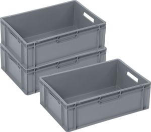3 transpordikasti BAUHAUS 60 x 40 x 20 cm