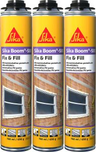 3 püstolivahtu Sika Boom 580 fix&fill