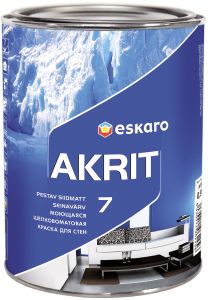 Seinavärv Eskaro Akrit 7 A valge 0,95 l