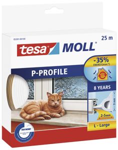 Kummitihend tesa® Moll P-Profile 25 m pruun