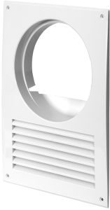 Ventilatsiooniava kate Europlast valge ⌀ 125 mm