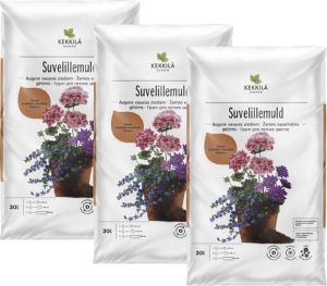 3 kotti Kekkilä suvelillemulda 30 l