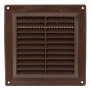 Ventilatsioonirest pruun plastik 15 x 15 cm