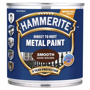 Metallivärv Hammerite Smooth 250 ml tumepruun