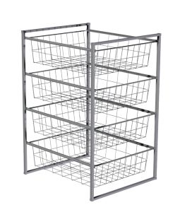 Korvriiul Regalux 435 x 500 x 720 mm hõbehall