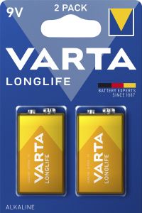 Patareid Longlife 9V 2 tk
