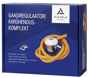 Gaasiregulaatori kiirühenduskomplekt