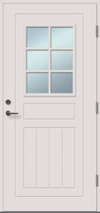 Välisuks Lund M9 x 21, valge parem