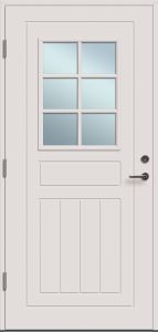 Välisuks Lund M9x 21, valge vasak