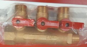 Kuulkraanidega kollektor Aqua Rubinetterie 3/4" x 3 x 1/2"