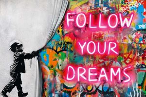 Poster Reinders 088 Curtain Boy