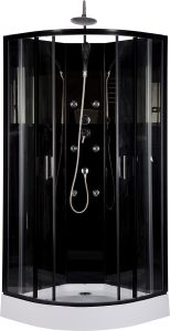 Dušikabiin Harma Black Onyx 85 x 85 cm