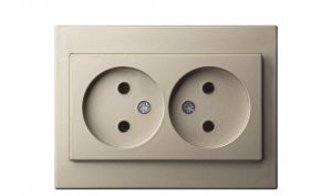 Maanduseta pistikupesa Epsilon 2-ne raamita šampanja