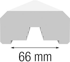 Piirde alajooks, käsipuu 45 x 95 x 2400 mm
