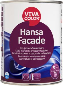 Kivi- ja krohvfassaadivärv Vivacolor Hansa Facade LA valge