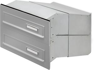 Postkasti esipaneel Burg Wächter 794 hõbedane