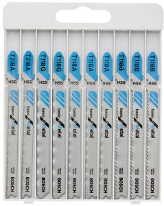 Saeterade komplekt Bosch 10 tk metallile