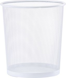 Prügikorv Zeller Mesh Ø 26 x 28 cm, valge